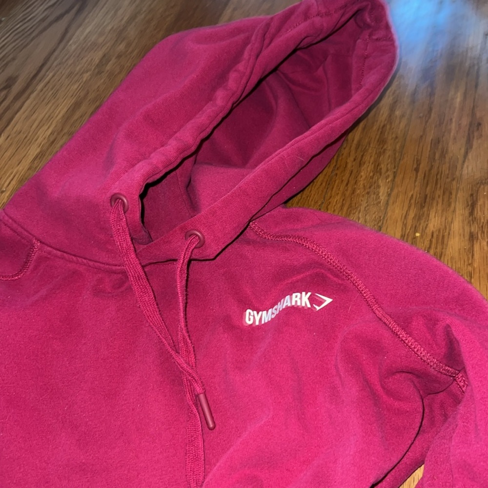 Gymshark Women’s Large pullover hoodie. Maroon. - Picture 2 of 3